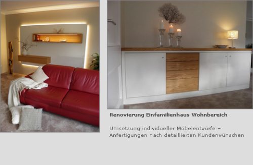 Renovierung Einfamilienhaus Wohnbereich